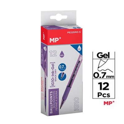 BOLIGRAFO TINTA GEL MORADO 0.7 MM