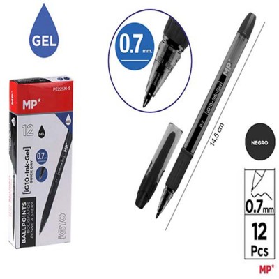 BOLIGRAFO TINTA GEL NEGRO 0.7 MM