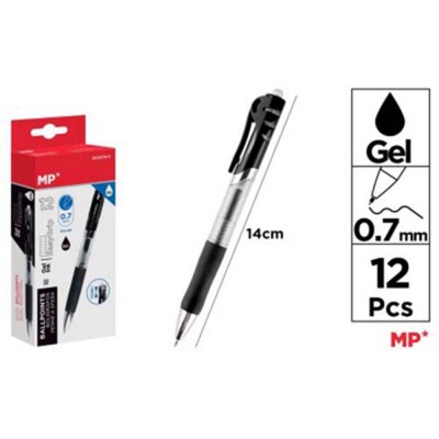 BOLIGRAFO TINTA GEL NEGRO 0.7 MM