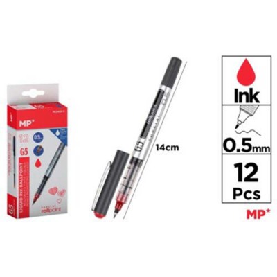 BOLIGRAFO G5 TINTA LIQUIDA ROJA 0.5 MM