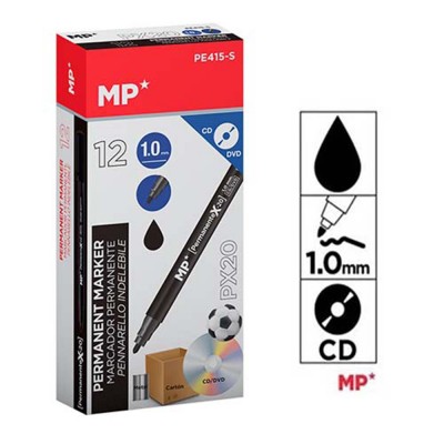 MARCADOR PERMANENTE CD NEGRO 1.0 MM