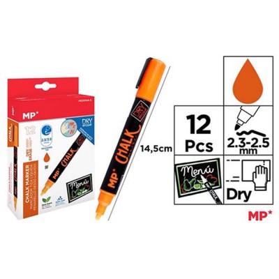 MARCADOR TIZA LIQUIDA NARANJA 2.3-2.5 MM