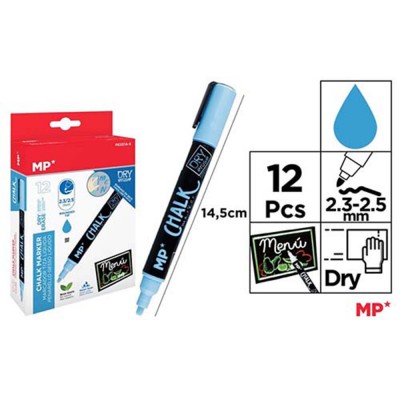 MARCADOR TIZA LIQUIDA AZUL 2.3-2.5 MM