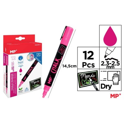 MARCADOR TIZA LIQUIDA ROSA 2.3-2.5 MM