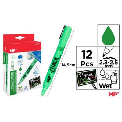 MARCADOR TIZA LIQUIDA VERDE 2.3-2.5 MM