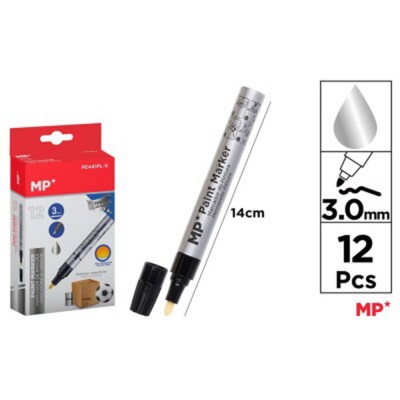 MARCADOR DE PINTURA PLATA 3 MM