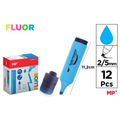 MARCADOR FLUORESCENTE AZUL 2-5 MM