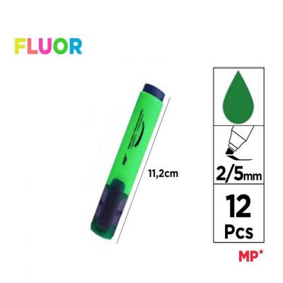 MARCADOR FLUORESCENTE VERDE 2-5 MM