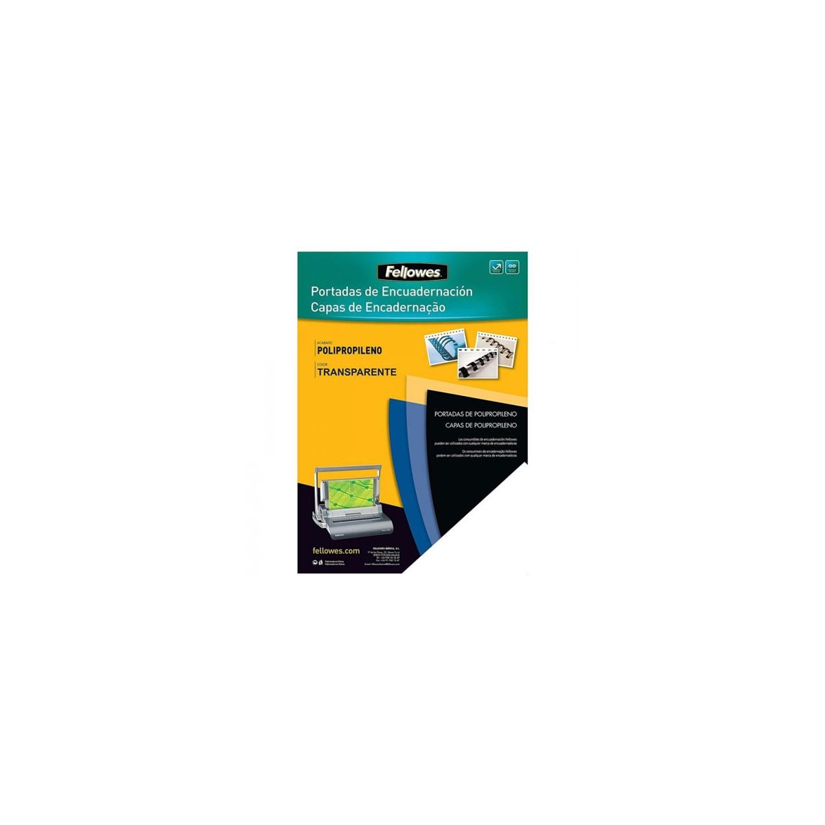 PACK 50 PORTADAS POLIPROPILENO 700 MICRAS TRANSLuCIDO FELLOWES 5477301