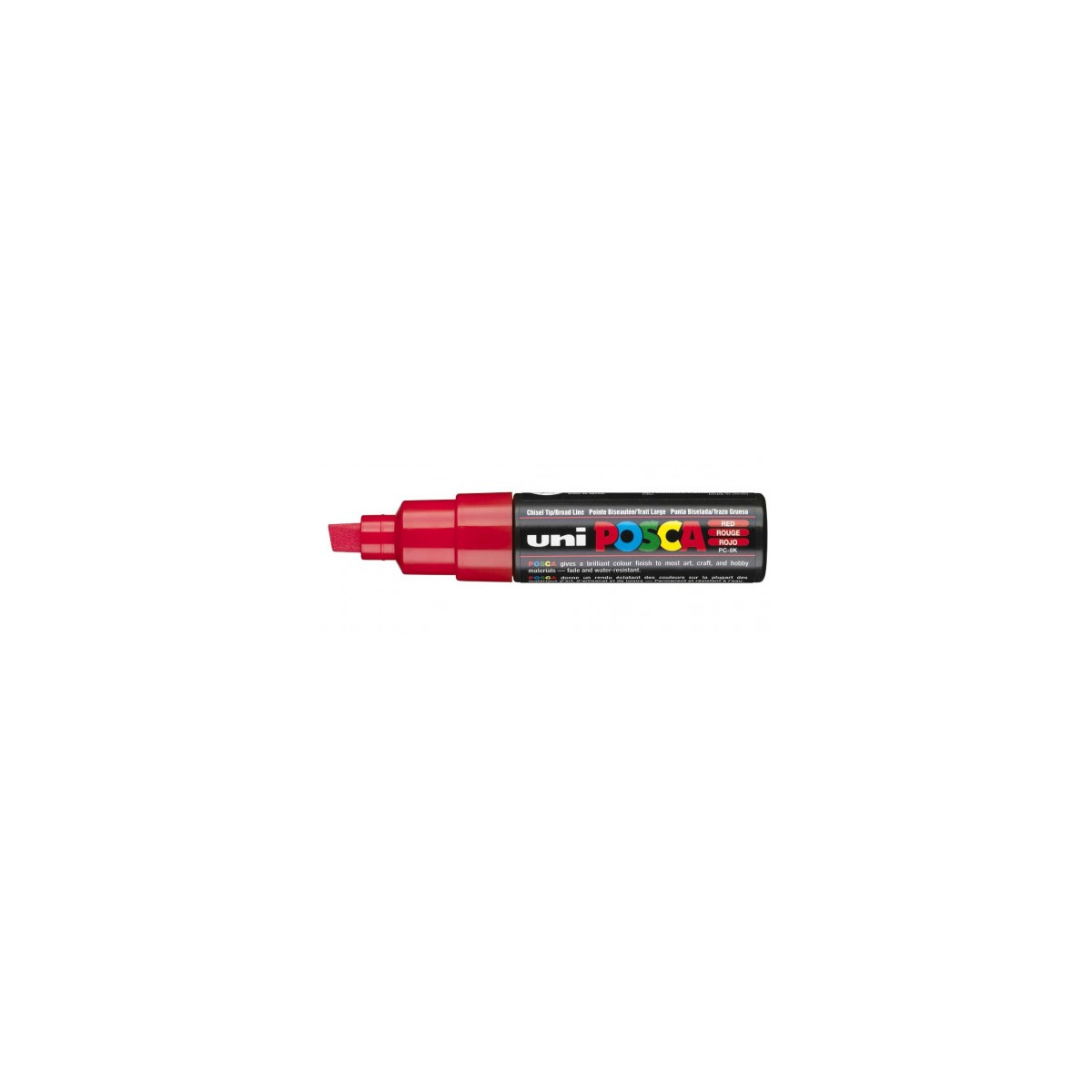 MARCADOR PC 8K POSCA PUNTA B 8MM ROJO UNI BALL 148890000