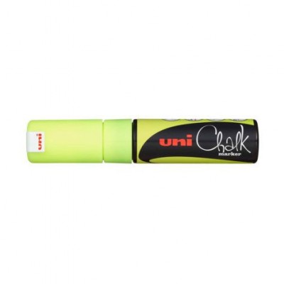 MARCADOR CHALK PWE 8K PIZARRA VERDE 8MM AMARILLO UNI BALL 140103000