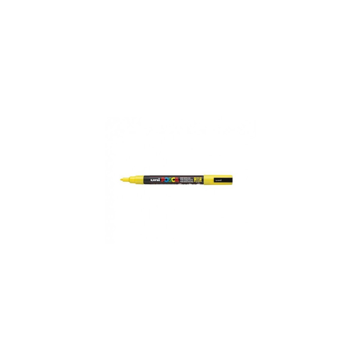 ROTULADOR NO PERMANENTE PC 3M PUNTA CONICA 09 13MM AMARILLO UNI BALL 263541000