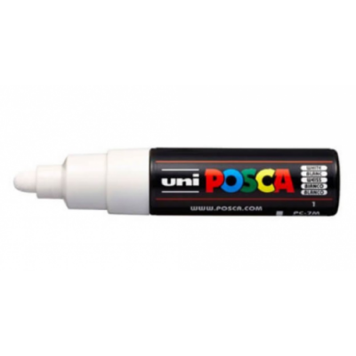 ROTULADOR NO PERMANENTE 45 55MM PC 7M BLANCO UNI BALL 228254000