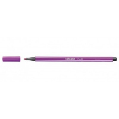 ROTULADOR PUNTA FIBRA MEDIA 1MM PEN 68 LILA STABILO 68 58