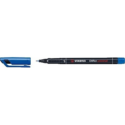 MARCADOR PERMANENTE PUNTA SUPERFINA OHPEN UNIVERSAL 04MM AZUL STABILO 841 41