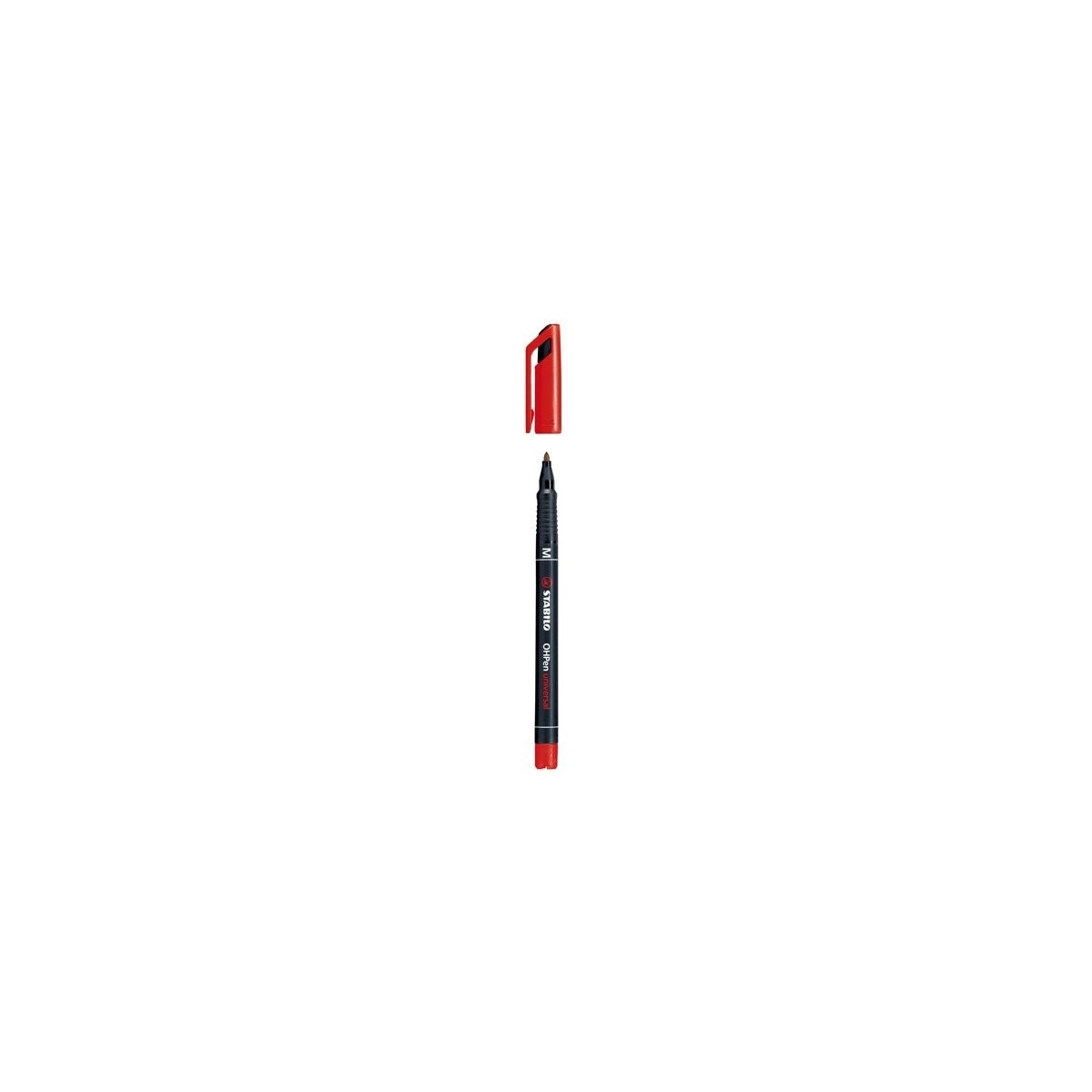 MARCADOR PERMANENTE PUNTA MEDIA OHPEN UNIVERSAL 1MM ROJO STABILO 843 40