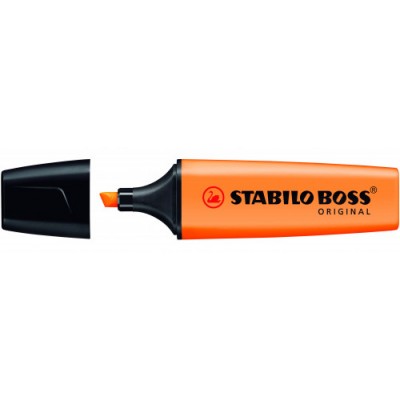 MARCADOR FLUORESCENTE BOSS ORIGINAL TRAZO 2 5MM NARANJA STABILO 70 54