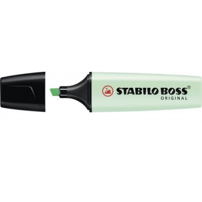 MARCADORFLUORESCENTE BOSS TRAZO 2 5MM VERDE PASTEL STABILO 70 116