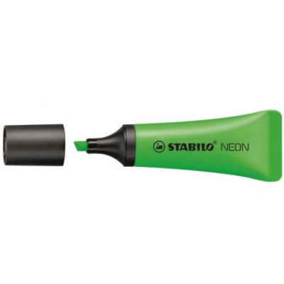 MARCADOR FLUORESCENTE NEON TRAZO 2 5MM VERDE STABILO 72 33