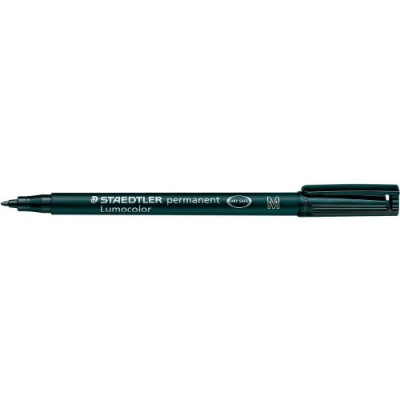 MARCADOR LUMOCOLOR PERMANENTE PUNTA MEDIA 1MM NEGRO STAEDTLER 317 9