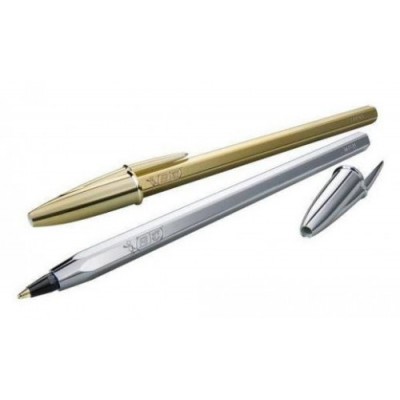 BOLIGRAFO CRISTAL CELEBRATE TRAZO 04 MM COLOR PLATA BIC 921339