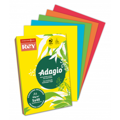 PAQUETE 500H PAPEL 80GR A3 ROJO INTENSO ADAGIO 156258