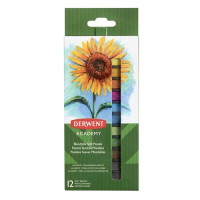 Derwent Academy Pintura al pastel Suave Multicolor 12 piezas