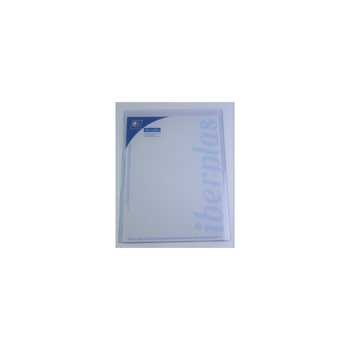 CAJA 50 FUNDAS FORMATO FOLIO U PORTADOCUMENTOS PVC CRISTAL 150 MICRAS IBERPLAS 84Q50