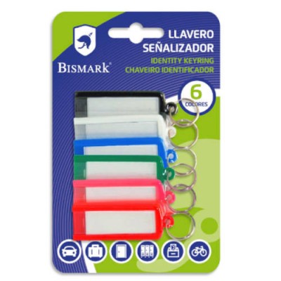 BLISTER 6 LLAVEROS SENALIZADORES BISMARK 317818