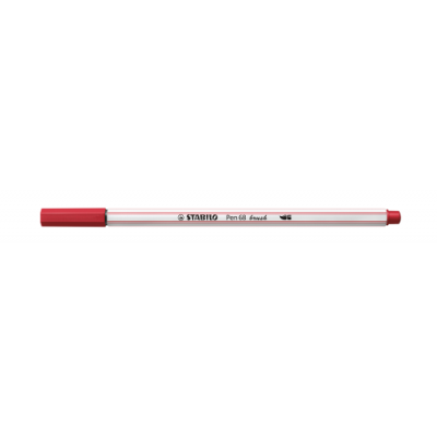 ROTULADOR PUNTA FIBRA PINCEL PEN 68 BRUSH ROJO OSCURO STABILO 568 50