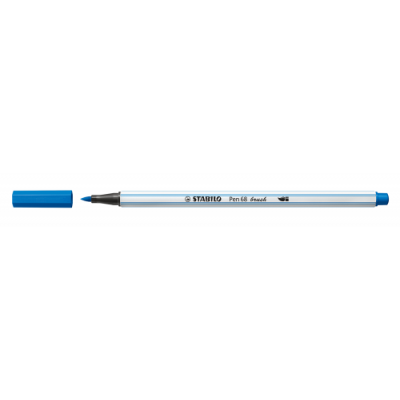 ROTULADOR PUNTA FIBRA PINCEL PEN 68 BRUSH AZUL OSCURO STABILO 568 41