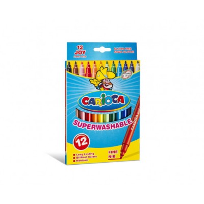 CAJA 12 ROTULADORES COLORES JOY CARIOCA 40614