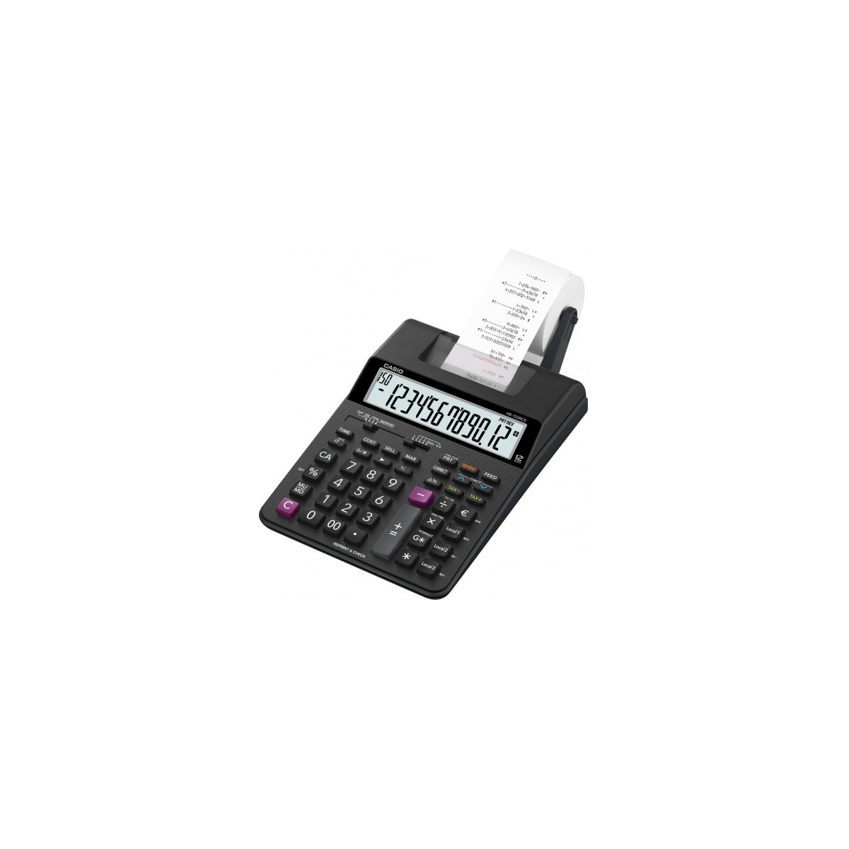 CALCULADORA IMPRESORA DE 12 DiGITOS CASIO HR 150RCE