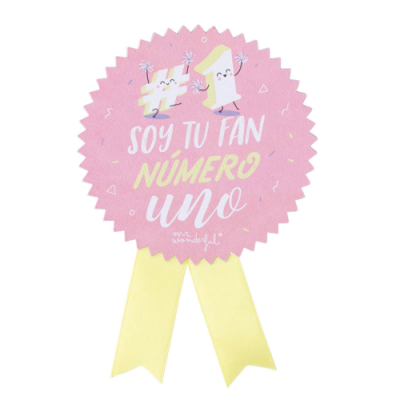 POSTAL SOY TU FAN NuMERO 1 MR WONDERFUL WOA09784ES