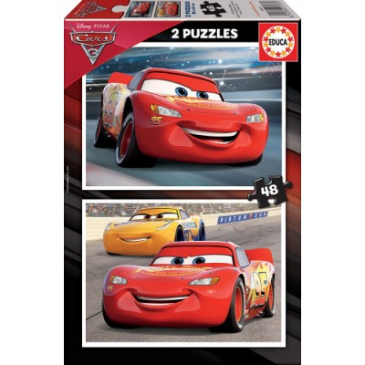 PUZZLE INFANTIL 2X48 CARS 3 DE 4 6 ANOS EDUCA BORRAS 17177