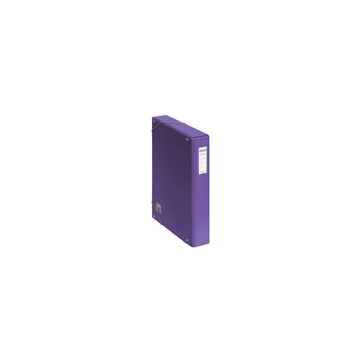 CAJAS DE PROYECTOS CARToN FORRADO LOMO DE 5 CM MORADO CON ETIQUETA 245X350X50 DOHE 10363