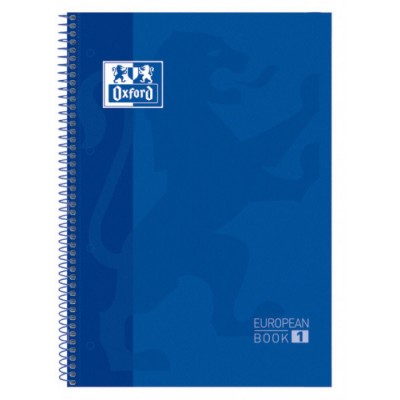 CUADERNO EUROPEANBOOK 1 TAPA EXTRADURA A4 80 HOJAS 5X5 COLOR AZUL OSCURO OXFORD 100430197