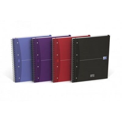 CUADERNO EUROPEANBOOK 4 TAPA EXTRADURA A4 120 HOJAS 5X5 COLORES SURTIDOS ESSENTIALS OXFORD 100104738