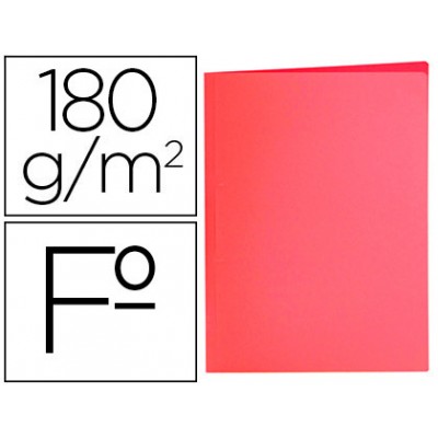 SUBCARPETA SIMPLES PASTEL 180 GRS FOLIO COLOR ROJO GIO 400040853