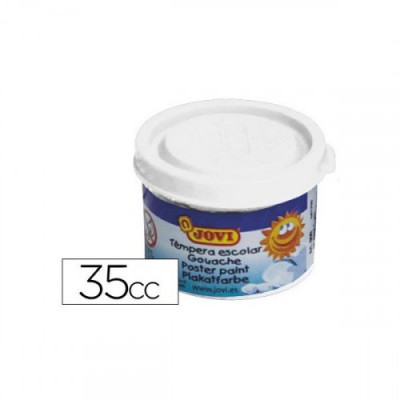 ESTUCHE TeMPERA ESCOLAR 5 BOTES 35 ML BLANCO JOVI 50301