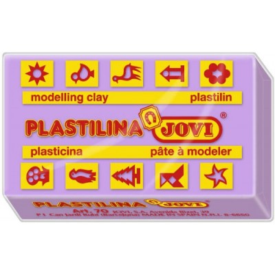 CAJA 30 PASTILLAS PLASTILINA 50 G LILA JOVI 7014