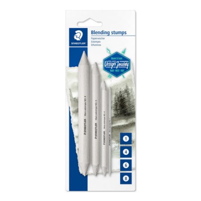 BLiSTER CON 4 DIFUMINADORES EN TAMANOS 1 4 6 Y 8 STAEDTLER 5426 S BK4