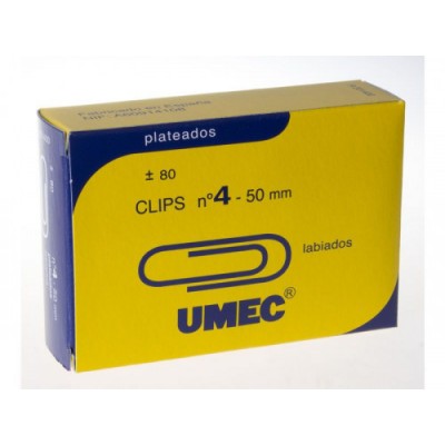 CAJA 80 CLIP PLATEADO 50MM U201400 UMEC