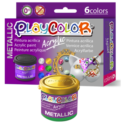 Playcolor Liquid Pintura para carteles 40 ml 6 piezas