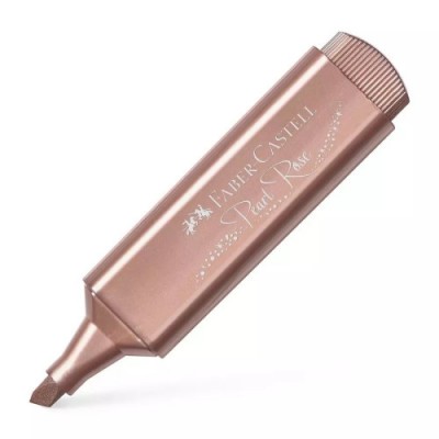 MARCADOR TEXTLINER METaLICO COLOR ORO ROSA FABER CASTELL 154626