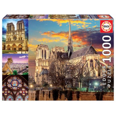 Educa Notre Dame Collage Puzzle rompecabezas 1000 piezas