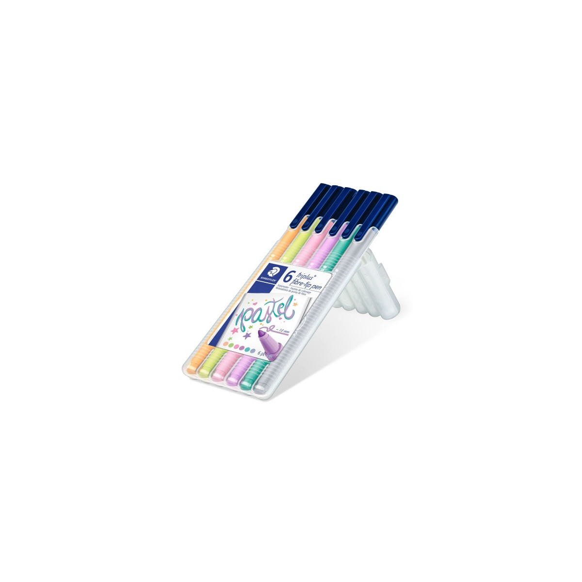 ESTUCHE 6 PZASTRIPLUS COLOR 323 SURT NEON STAEDTLER 323SB6CS01