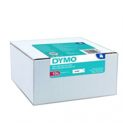 MULTIPACK 10 CINTAS DYMO D1 12MMX7M NEGRO BLANCO DYMO 2093097