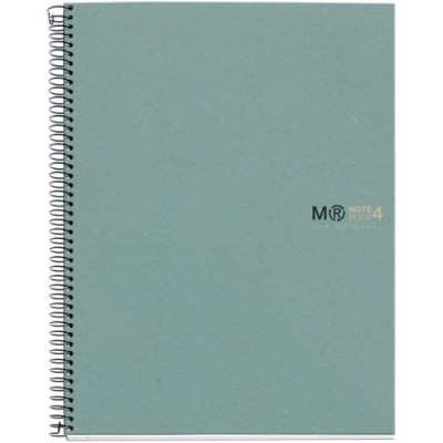 CUADERNO 100 RECICLADO NB 4 A4 120HOJAS ECOAZUL MIQUELRIUS 6083