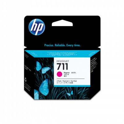 HP 711 PACK 3 CARTUCHOSS DE TINTA HP711 MAGENTA CZ135A